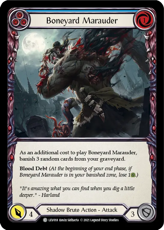 Boneyard Marauder card image, pitch 3