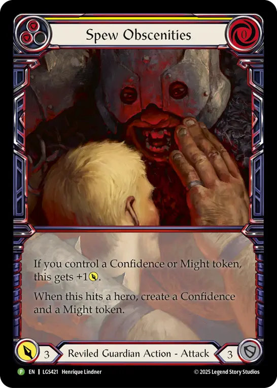 Spew Obscenities card image, pitch 2