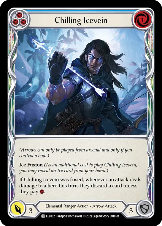 Chilling Icevein card image, pitch 3