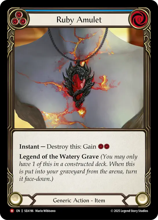 Ruby Amulet card image, pitch 3