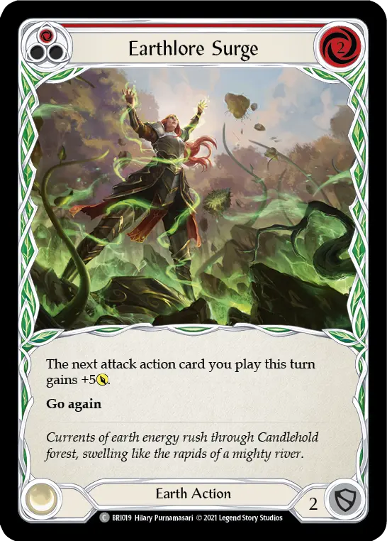 Earthlore Surge card image, pitch 1