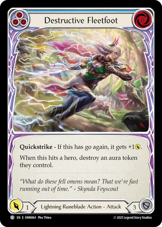 Destructive Fleetfoot card image, pitch 3