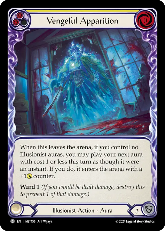 Vengeful Apparition card image, pitch 2