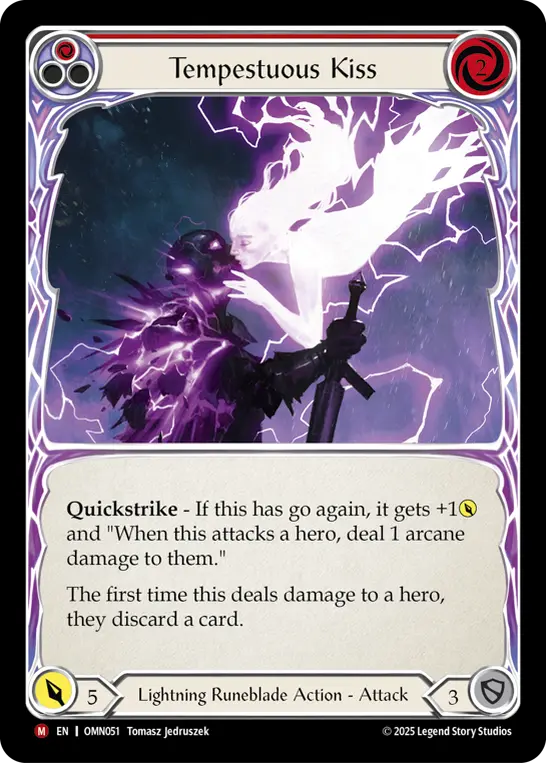 Tempestuous Kiss card image, pitch 1
