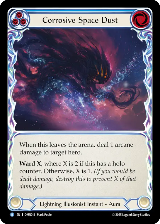 Corrosive Space Dust card image, pitch 3