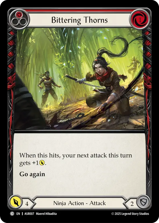 Bittering Thorns card image, pitch 1