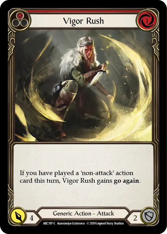 Vigor Rush card image, pitch 1