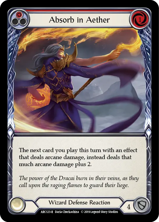 Absorb in Aether card image, pitch 1