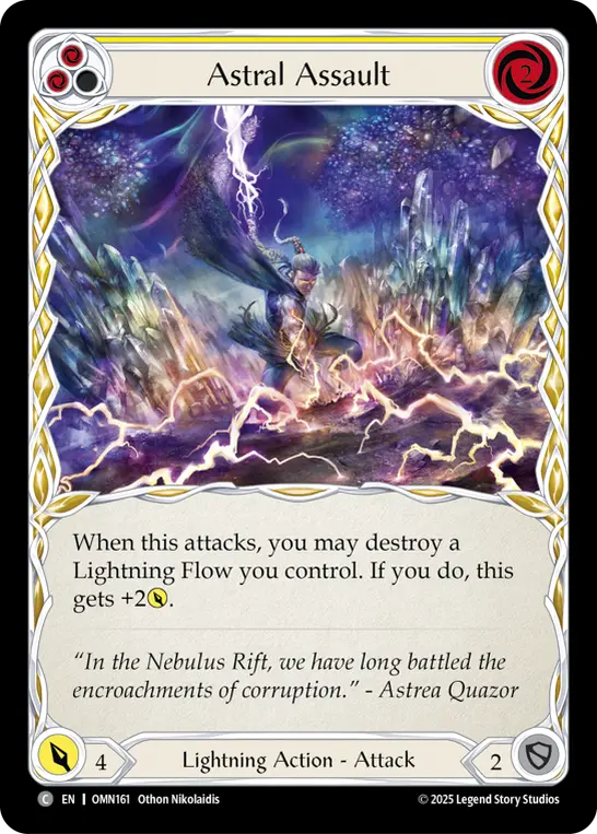 Astral Assault card image, pitch 2