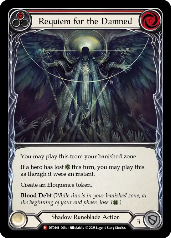 Requiem for the Damned card image, pitch 1