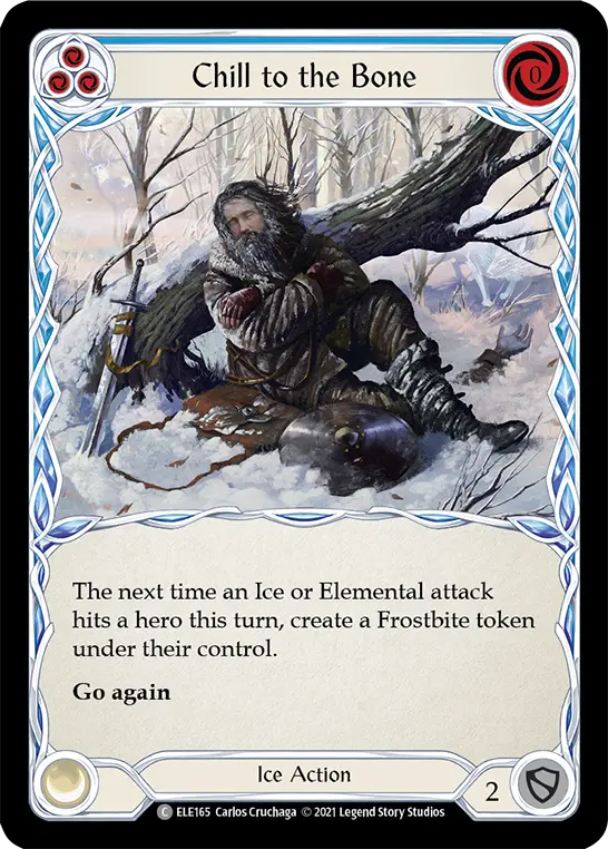 Chill to the Bone card image, pitch 3