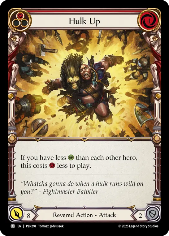 Hulk Up card image, pitch 1