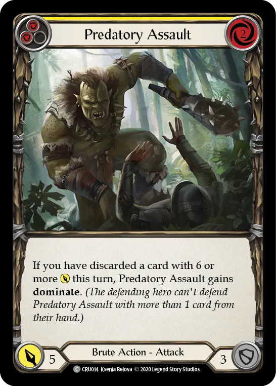 Predatory Assault card image, pitch 2