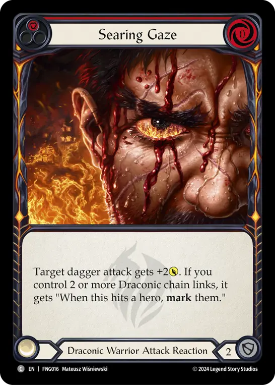 Searing Gaze card image, pitch 1