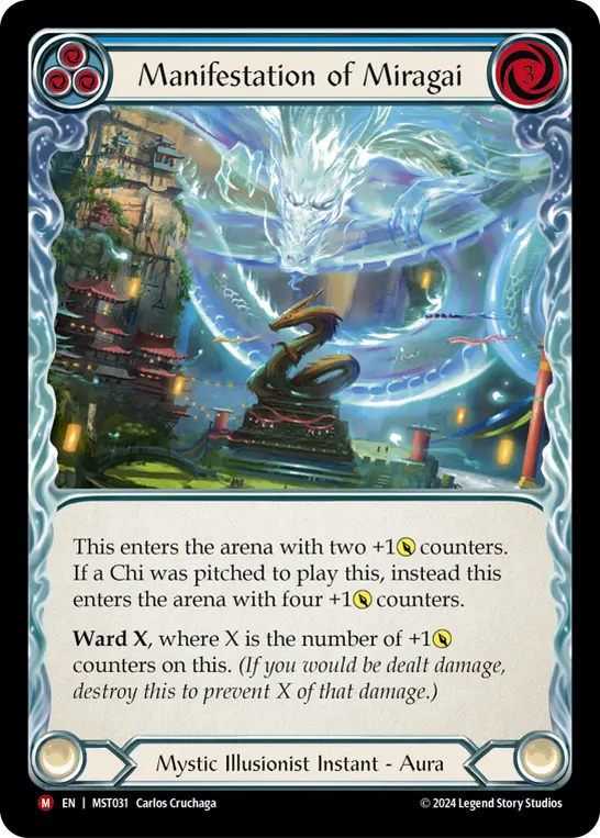 Manifestation of Miragai card image, pitch 3