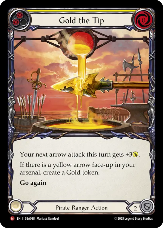 Gold the Tip card image, pitch 2
