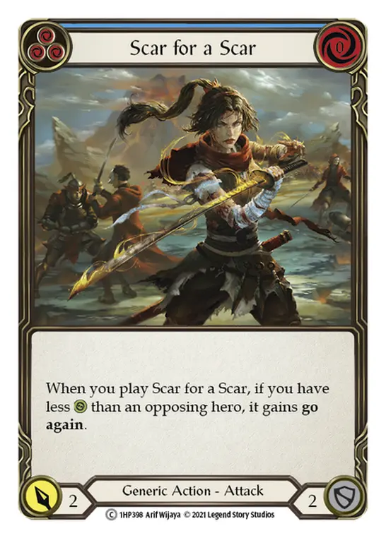Scar for a Scar card image, pitch 3