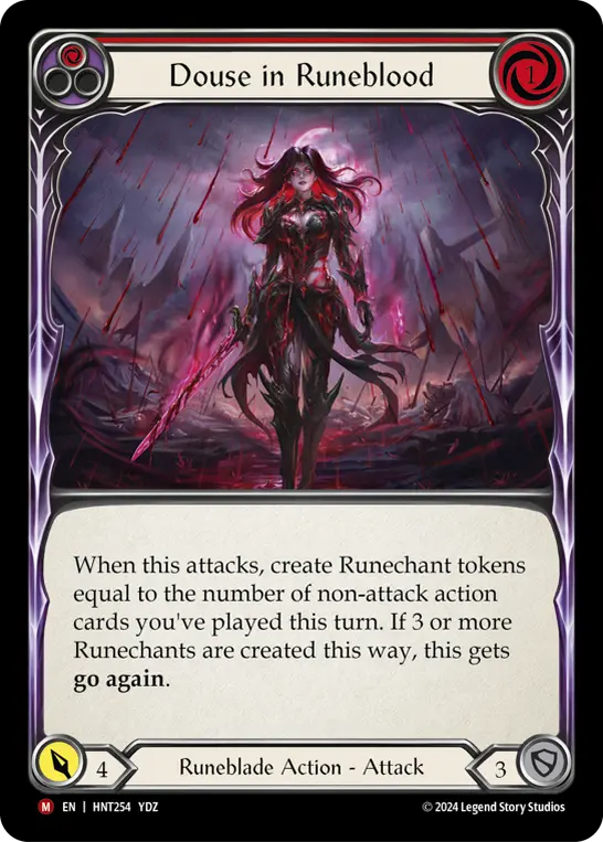 Douse in Runeblood card image, pitch 1