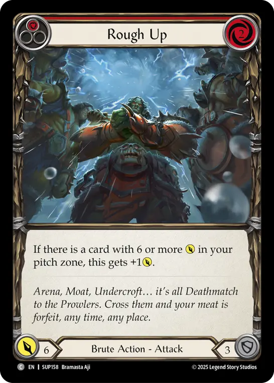 Rough Up card image, pitch 1