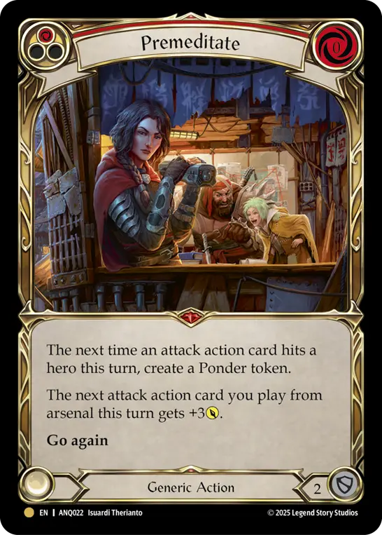 Premeditate card image, pitch 1