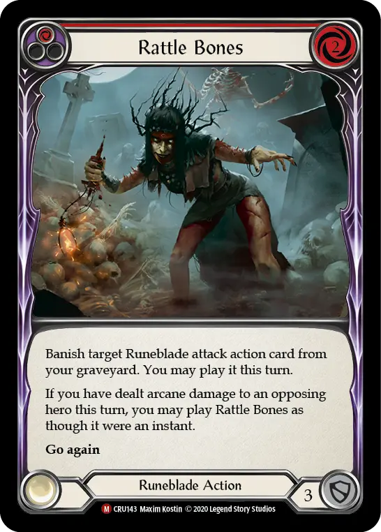 Rattle Bones card image, pitch 1