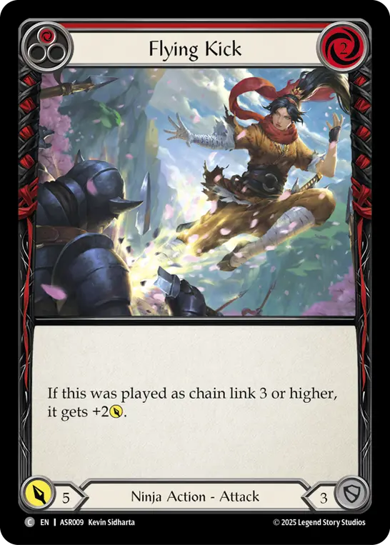 Flying Kick card image, pitch 1