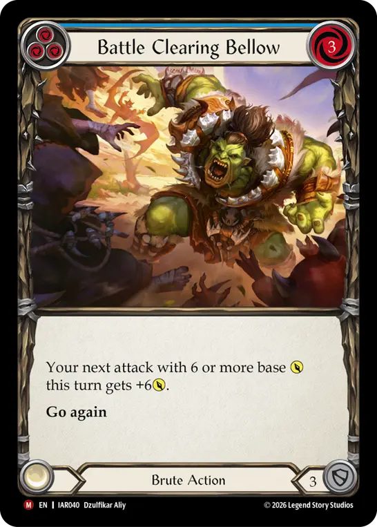 Battle Clearing Bellow card image, pitch 3