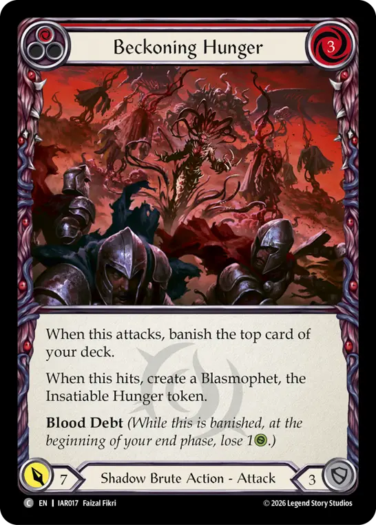 Beckoning Hunger card image, pitch 1