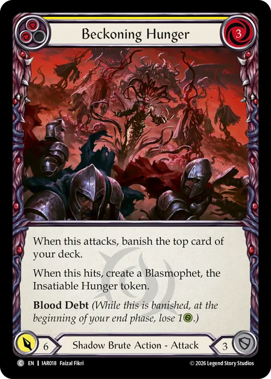 Beckoning Hunger card image, pitch 2