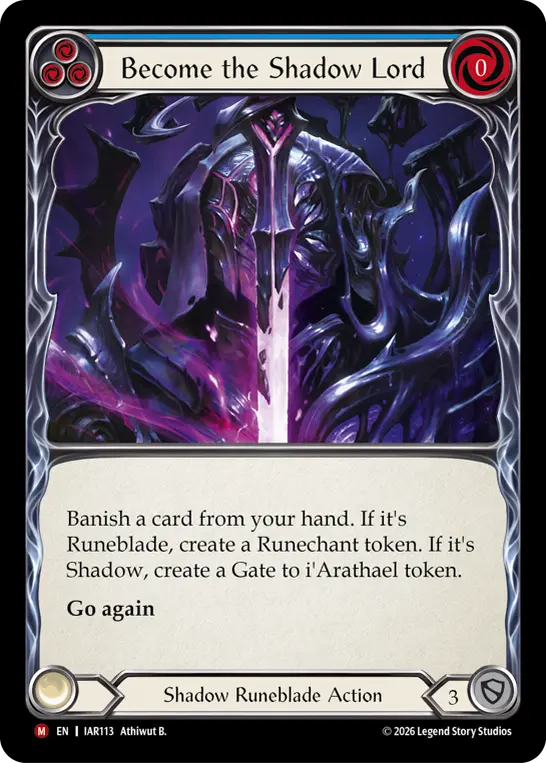 Become the Shadow Lord card image, pitch 3