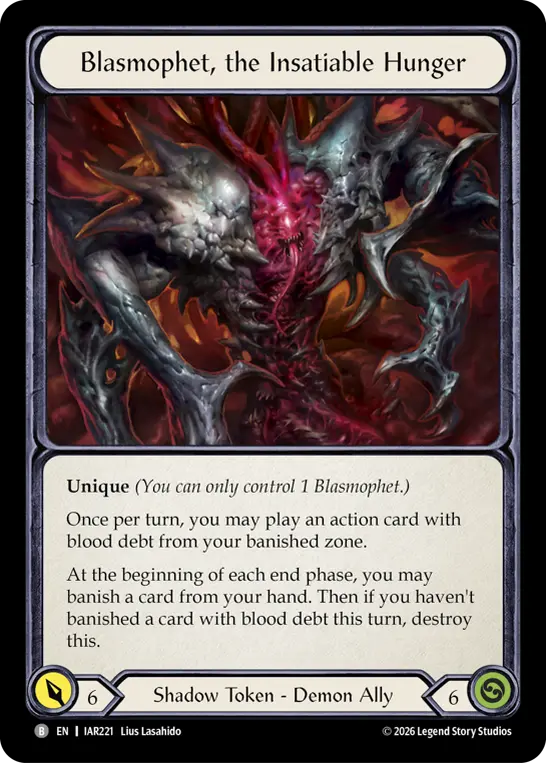 Blasmophet, the Insatiable Hunger card image