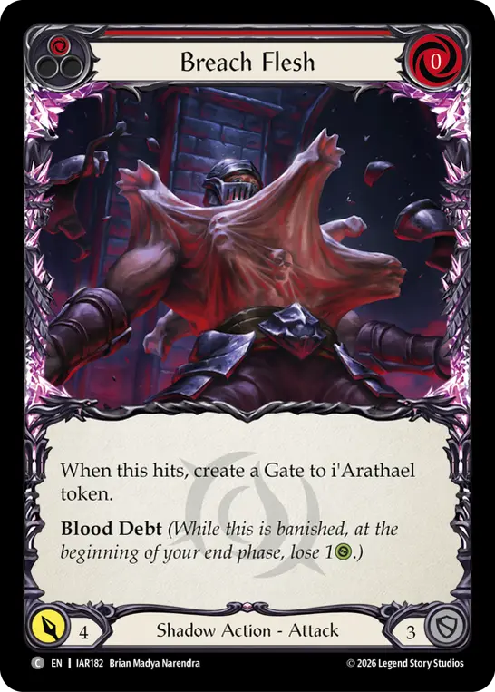Breach Flesh card image, pitch 1
