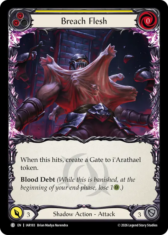 Breach Flesh card image, pitch 2