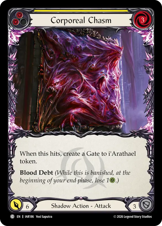 Corporeal Chasm card image, pitch 2