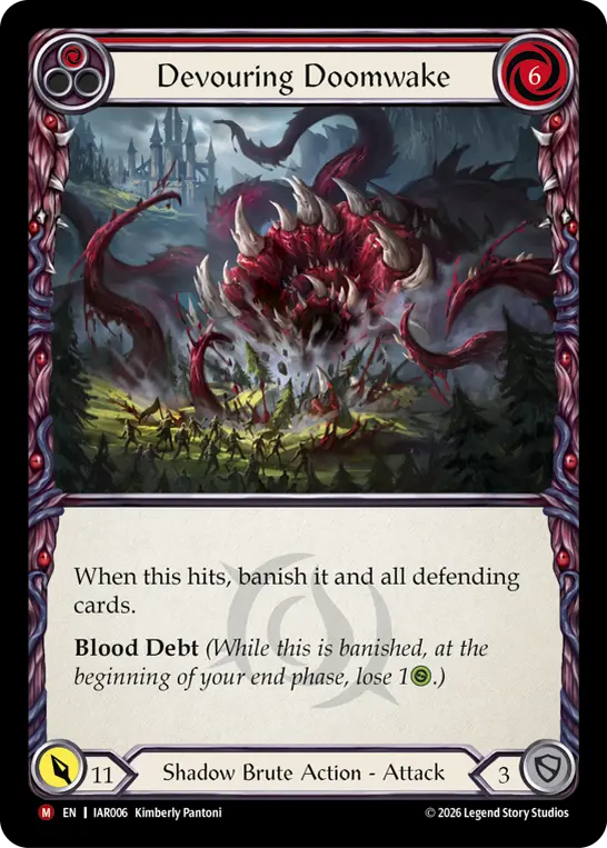 Devouring Doomwake card image, pitch 1