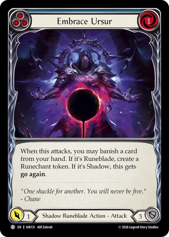Embrace Ursur card image, pitch 3