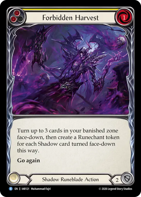 Forbidden Harvest card image, pitch 2