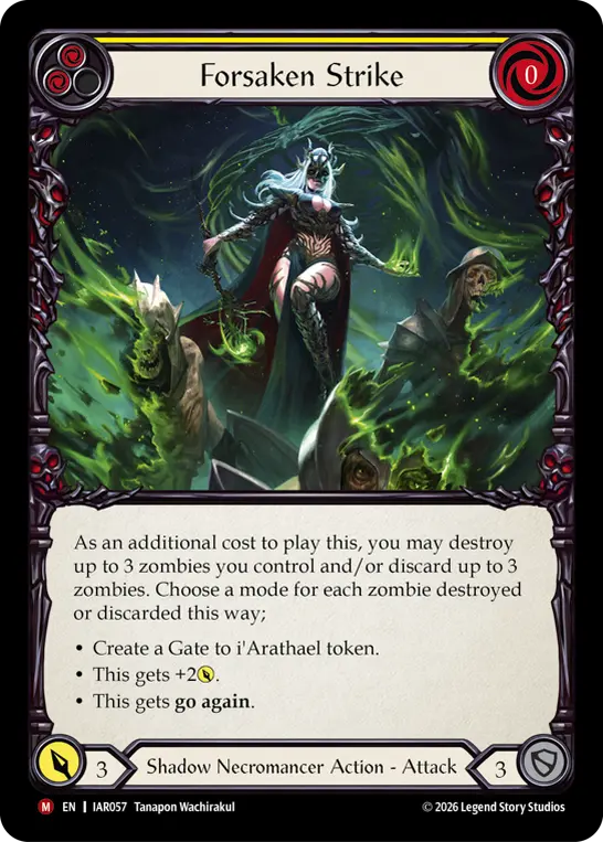 Forsaken Strike card image, pitch 2