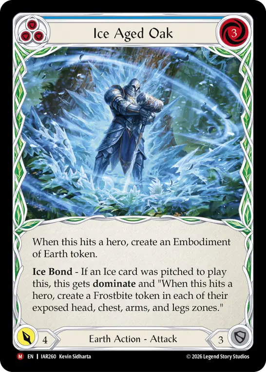 Ice Aged Oak card image, pitch 3