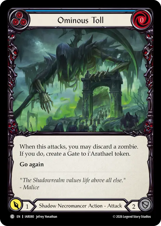 Ominous Toll card image, pitch 3