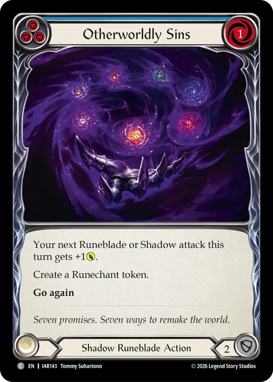 Otherworldly Sins card image, pitch 3