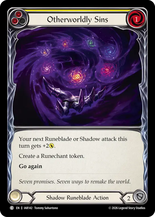 Otherworldly Sins card image, pitch 2