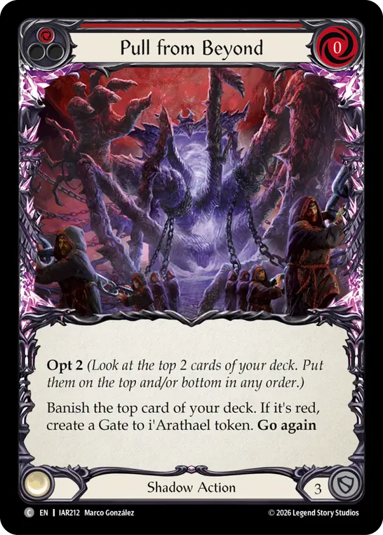 Pull from Beyond card image, pitch 1