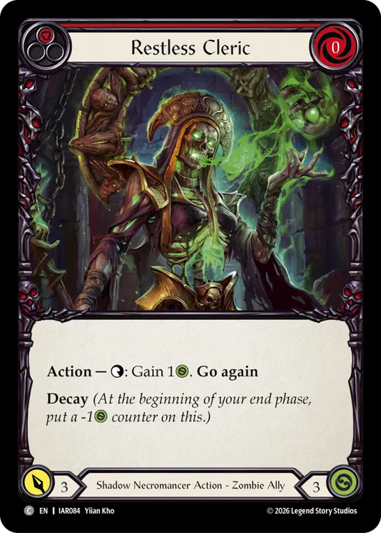 Restless Cleric card image, pitch 1