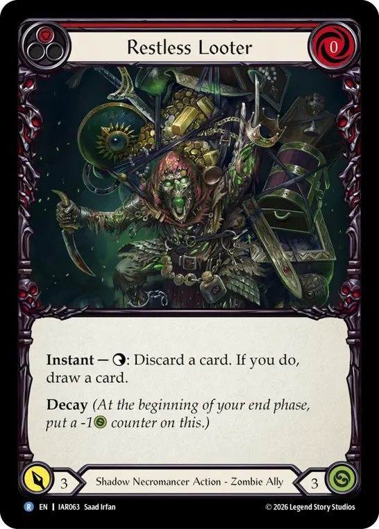 Restless Looter card image, pitch 1