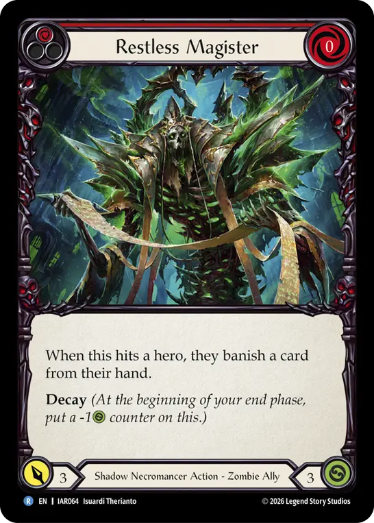 Restless Magister card image, pitch 1