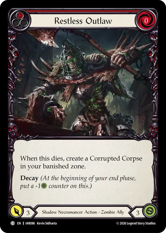 Restless Outlaw card image, pitch 1