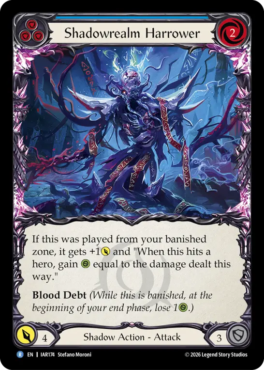 Shadowrealm Harrower card image, pitch 3
