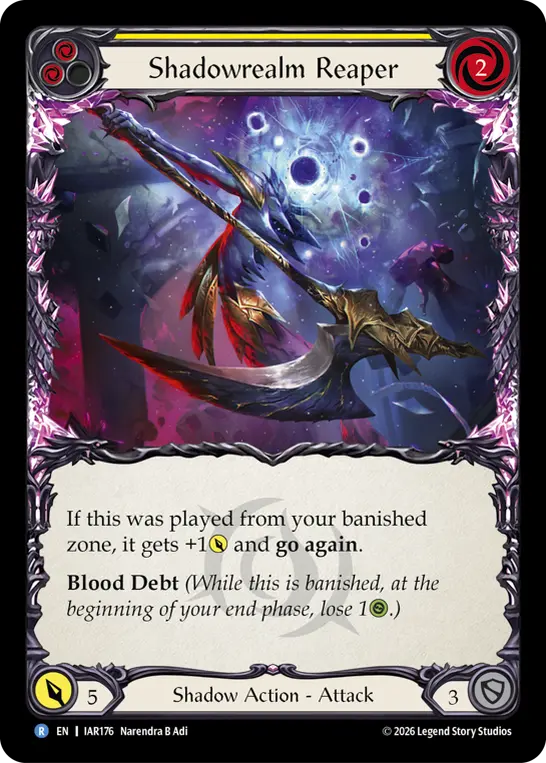 Shadowrealm Reaper card image, pitch 2