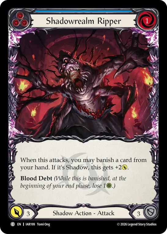 Shadowrealm Ripper card image, pitch 3
